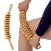 Relieve Cellulite and Muscle Tension with this Handheld Wood Therapy Roller Massage Tool! - 1pc