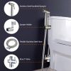 Handheld Bidet Sprayer Stainless Steel Bathroom Shower Toilet Bidet Sprayer Baby Cloth Diaper Sprayer Kit with Hose Brass Valve For Personal Hygiene T