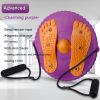 Twister Board Waist Twister: Reduce Puffiness & Massage Feet with Plum Blossom Shaped Outdoor/Indoor Fitness Equipment! - (Charm Purple) Plum Blossom