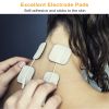 4Pcs Reusable Self Adhesive Replacement Electrode Pads For TENS/EMS Unit - White