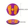 Twister Board Waist Twister: Reduce Puffiness & Massage Feet with Plum Blossom Shaped Outdoor/Indoor Fitness Equipment! - (Charm Purple) Plum Blossom