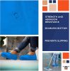 Disposable Shoe Covers 16" x 6". Pack of 100 Blue Boot Covering. Polyethylene Shoe Booties. Waterproof Shoes Protectors. 50 Pairs of Thick Covers for