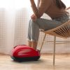 Shiatsu Foot Massager with Heat Kneading Rolling Scraping Air Compression - Red