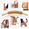 Relieve Cellulite and Muscle Tension with this Handheld Wood Therapy Roller Massage Tool! - 1pc