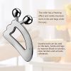 Gua Sha Massage Tool: Reduce the Look of Aging Skin & Puffiness with Stainless Steel Roller Ball Scraper! - Guasha