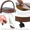 Shiatsu Portable Heated Electric Foot Spa Bath Roller Motorized Massager - Brown