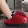 Shiatsu Foot Massager with Heat Kneading Rolling Scraping Air Compression - Red