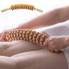 Relieve Cellulite and Muscle Tension with this Handheld Wood Therapy Roller Massage Tool! - 1pc