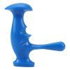 Full Body Percussion Massage Gun with T-Shaped Point Massager for Deep Tissue Massage and Relaxation - Blue