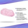 Disposable Hair Cap 21". Pack of 50 Pink Mob Caps. Polypropylene Bouffant Caps with Elastic Stretch Band; Disposable Hair Covers. Disposable Surgical