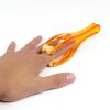 1pc Foruisin Finger Massager Dual-Sided Hand Massage Roller Tool For Circulation, Stress, Arthritis And Hand Pain Relief - Orange