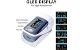 Fingertip Pulse Oximeter And Blood Oxygen Saturation Monitor With LED Display - GRAY