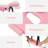 Portable Massage Table Adjustable Facial Salon Spa Bed - Pink - Beauty & Health Supplies