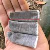 50 Pcs Cotton Finger Cots Fingertips Protective Finger Gloves for DIY Daily Work, Grey - Default