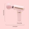 Portable Mini Massage Gun for Deep Tissue Massage - Perfect for Travel and Home Use - Light Pink