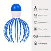 1pc Rechargeable Octopus Scalp Massager for Stress Relief and Kneading - Electric Vibrating Scalp Massager for Deep Tissue Relaxation - Blue