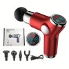 High Frequency Massage Gun Mini LCD 32 Speeds Fascia Gun Muscle Massager Relaxation Body Relax Fitness - Green