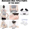 Electric Cervical Pulse Neck Massager Back Shoulder Muscle Relax Magnetic Therapy Pain Relief Tool Health Care - White