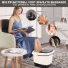 Foot Spa Bath Massager with Heat Vibration and Tempreture and Time Setting - as show