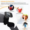 Electric Rechargeable Knee Massager Infrared Heat Pain Relief Therapy Knee Brace Wrap with Air Pressure Kneading Timer Temperature Adjustment - Black