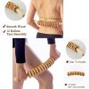 Relieve Cellulite and Muscle Tension with this Handheld Wood Therapy Roller Massage Tool! - 1pc