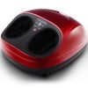 Shiatsu Foot Massager with Heat Kneading Rolling Scraping Air Compression - Red