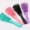 Detangling Hair Brush Massage Wet Hair Comb Detangler Hair Brush Wavy/Curly Wet/Dry/Oil/Thick Hair - Purple