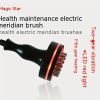 Meridian Brush, LED Red Light Heating Scraping Device Body Brush, Vibration Body Massager Scrub Brush - Black - black