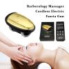 LINDAIYU Barberology Massager Cordless Electric Fascia Gun Body Vibration Head Exercising Fitness Relaxation Handheld USB Charge - White Massage Knife