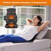 Foldable Full Body Massage Mat with 10 Vibration Motors - Black