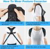 Posture Corrector Men Women Upper Back Pain Brace Clavicle Support Straightener - default