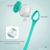 Electric Body Bath Brush, Rechargeable Back Brush Long Handle For Shower With 5 Spin Shower Facial Brush Head Waterproof Silicone Body Scrubber Exfoli