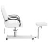 Massage Chair with Footrest White 50"x23.6"x38.6" Faux Leather - White