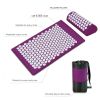 Yoga Massage Mat Acupressure Relieve Stress Back Cushion Massage Yoga Mat Back Pain Relief Needle Pad With Pillow - China - Blue