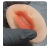 Microblading Reusable 5D Silicone Practice Lips Skin European Solid lip block For PMU Beginner Training Tattoo Permanent Makeup - White Skin