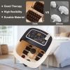 Foot Spa Bath Massager with Heat Vibration and Tempreture and Time Setting - as show