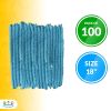 Blue Beard Covers for Men 18"; 100 Pack of Polypropylene Beard Cover Protector; Beard Guard; Blue Net Protector; Reusable Beard Nets For Men Food Serv