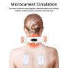 Electric Cervical Pulse Neck Massager Back Shoulder Muscle Relax Magnetic Therapy Pain Relief Tool Health Care - White