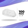 Disposable Hair Caps 21". Pack of 100 White Mob Caps. Polypropylene Bouffant Caps with Elastic Stretch Band; Disposable Hair Covers. Unisex Disposable