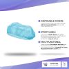 Disposable Hair Caps 24". Pack of 100 Blue Bouffant Caps Polypropylene Disposable Hair Net Fabric Elastic Bands; Medical Hair Nets for Tattoo; Food; S