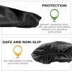 100 Pack of Disposable PP Shoe Covers One Size Fit Most Black Non-Slip Shoe Protectors Industrial Grade Shoe Covering Recyclable Boot Covers Light Dut