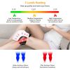 Electric Rechargeable Knee Massager Infrared Heat Pain Relief Therapy Knee Brace Wrap with Air Pressure Kneading Timer Temperature Adjustment - Black