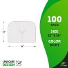 Disposable Face Cradle Covers for Massage Table 12 x 16 Inch. 100 Pack White Viscose & Polyester Massage Face Cradle Cover. Soft and Durable Massage T