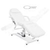 Massage Table White 70.9"x24.4"x(34.3"-44.1") - White