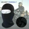 3 Pack Tactical Balaclava Thin Full Face Mask Lightweight Motorcycle Warmer Ski - Black