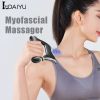 LINDAIYU Barberology Massager Cordless Electric Fascia Gun Body Vibration Head Exercising Fitness Relaxation Handheld USB Charge - White Massage Knife