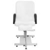 Massage Chair with Footrest White 50"x23.6"x38.6" Faux Leather - White