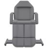 Beauty Treatment Chair Faux Leather Gray 70.9"x24.4"x30.7" - Gray