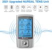 TEC.BEAN EMS TENS Unit Muscle Stimulator with 16 Modes;  Rechargeable TENS Machine;  8 Pcs Electrode Pads  - HPTS0037