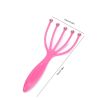 1pc Five-Claw Head Massager; 7.08*3.34in; Portable Head Massage Tool For Pressure Relief - Blue+Pink